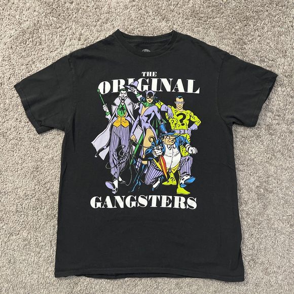 DC Comics Cat Woman The Original Gangsters Graphic T-Shirt Medium Black Tee - Picture 1 of 4